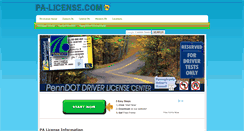 Desktop Screenshot of pa-license.com