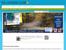 Tablet Screenshot of pa-license.com